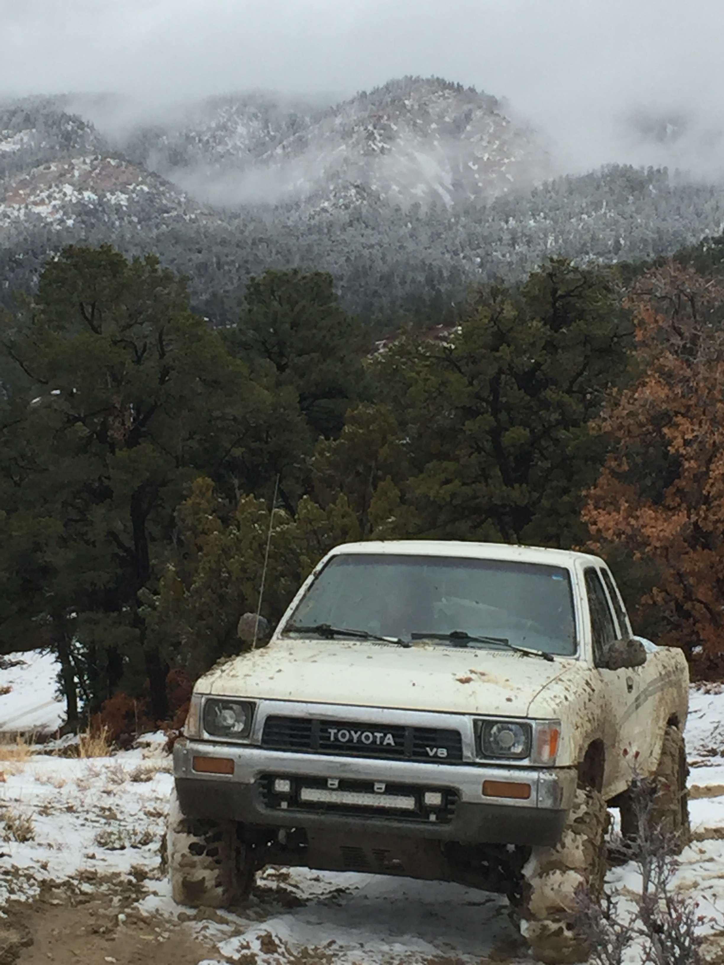 Toyota pickup mud snow chains sahalee off grid