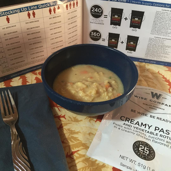 Wise Creamy Pasta Sahalee Off Grid