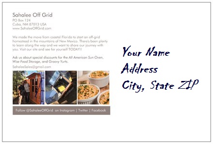 Sahalee Off Grid Contact